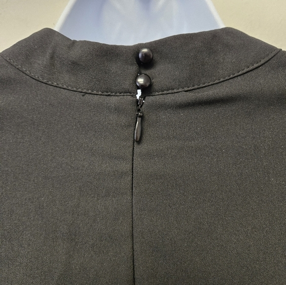 ECI New York Bell Sleeve Fit & Flare Dress Black 14 - Picture 9 of 13